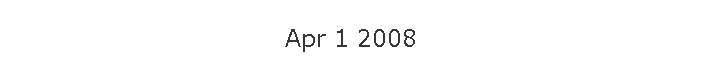 Apr 1 2008